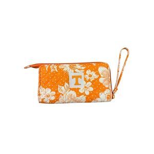 Vera Bradley Tennessee Volunteers Rain Garden Front-Zip Wristlet UT